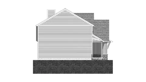 The Belterra house plan, exterior view 4